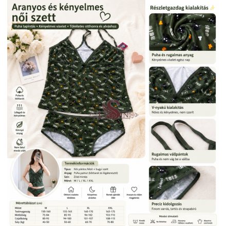 Női nyári pamut szett – kényelmes és divatos otthoni viselet