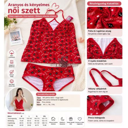 Női nyári pamut szett – kényelmes és divatos otthoni viselet