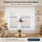 Elegáns fehér voile függöny – 400×180 cm