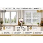 Prémium csipkefüggöny 300×130 cm – elegancia konyhába és nappaliba
